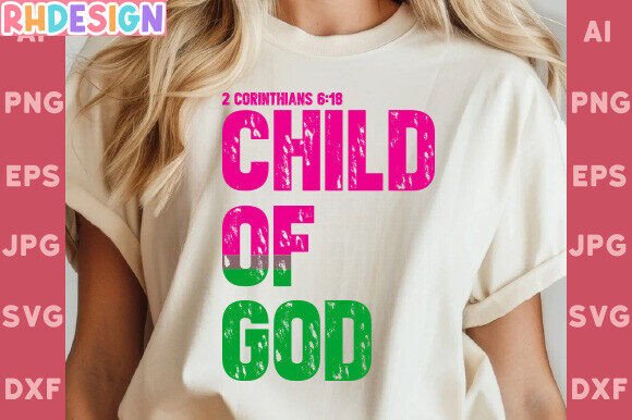 Child of God SVG: Christian T-Shirt Designs