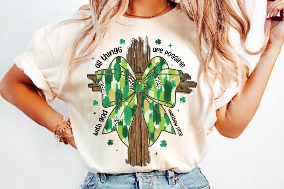 Christian St Patricks Day PNG T-Shirt Designs
