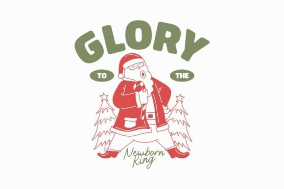 Glory to the Newborn Kings Jesus T-Shirt Designs