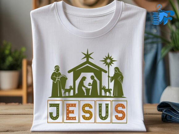 Jesus Christmas SVG for T-Shirt Designs