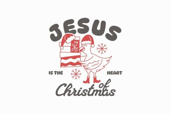Jesus is the Heart Christmas T-Shirt Designs