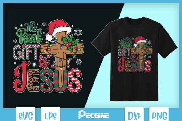 Jesus the Real Christmas Santa SVG for T-Shirt Designs