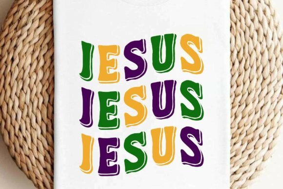 Mardi Gras Jesus SVG PNG T-shirt Design